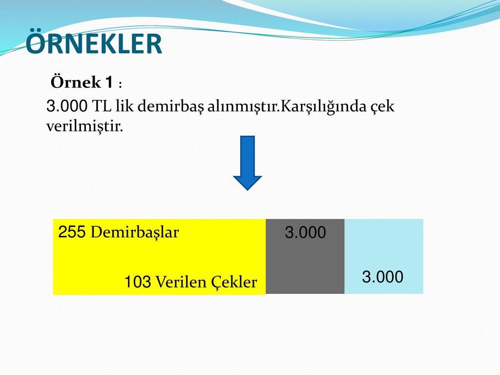 Al nan ekler verilen ekler hesab i leyi leri ppt indir